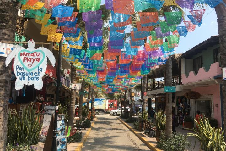 Sayulita San Pancho beach town alley